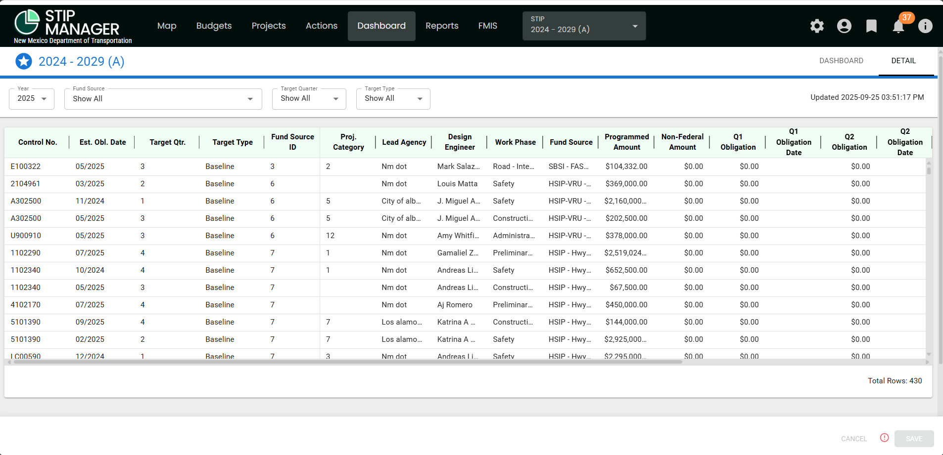 NM STIP Manager - Dashboard, Detail Tab.png
